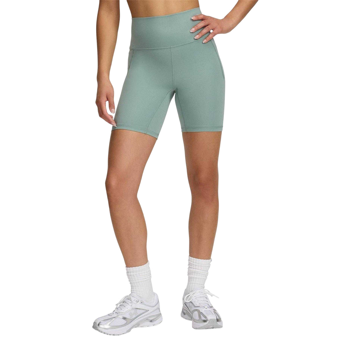 Green - Front - Under Armour Womens-Ladies Meridian Fitted Cycling Shorts