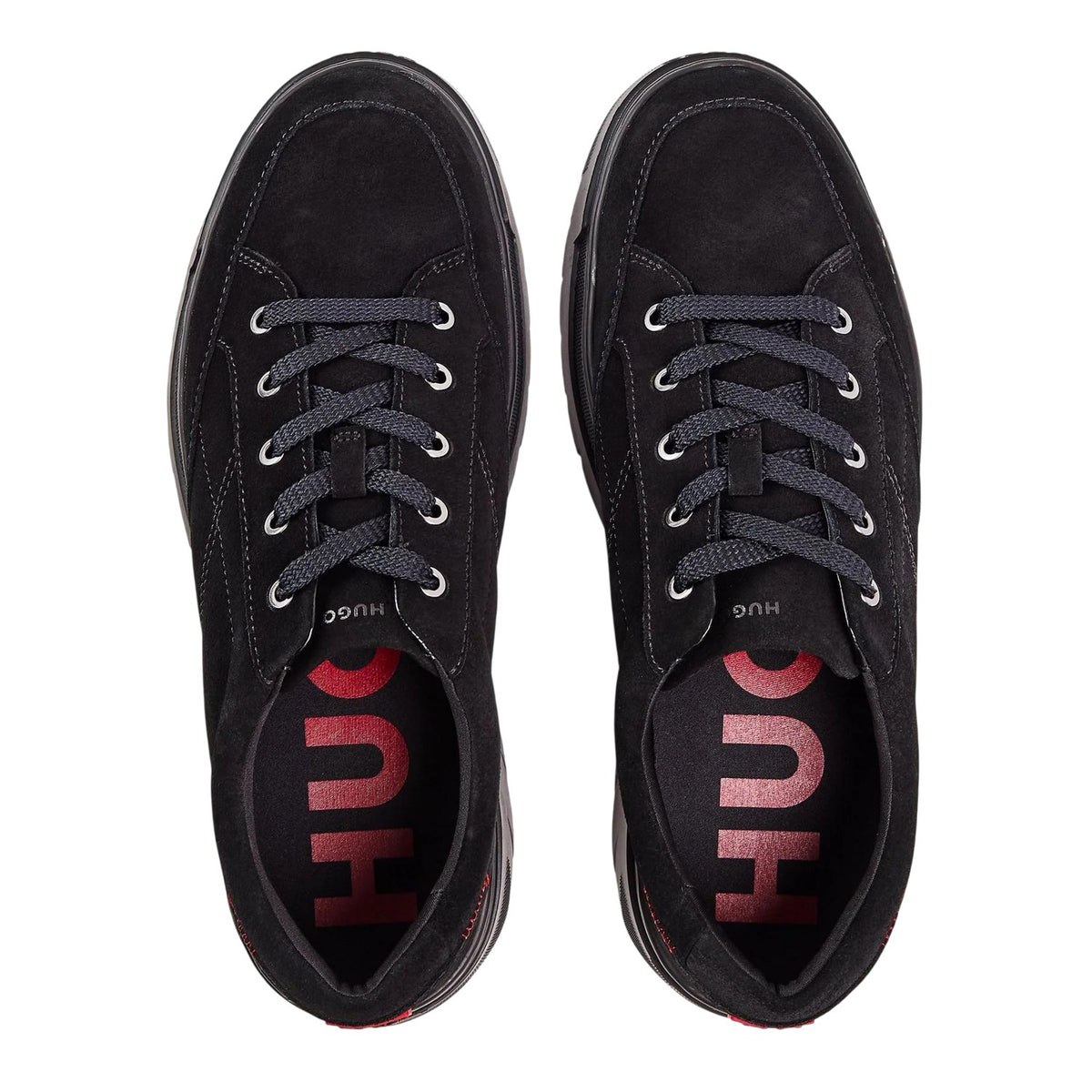 Black - Side - Hugo Mens Urian Trainers