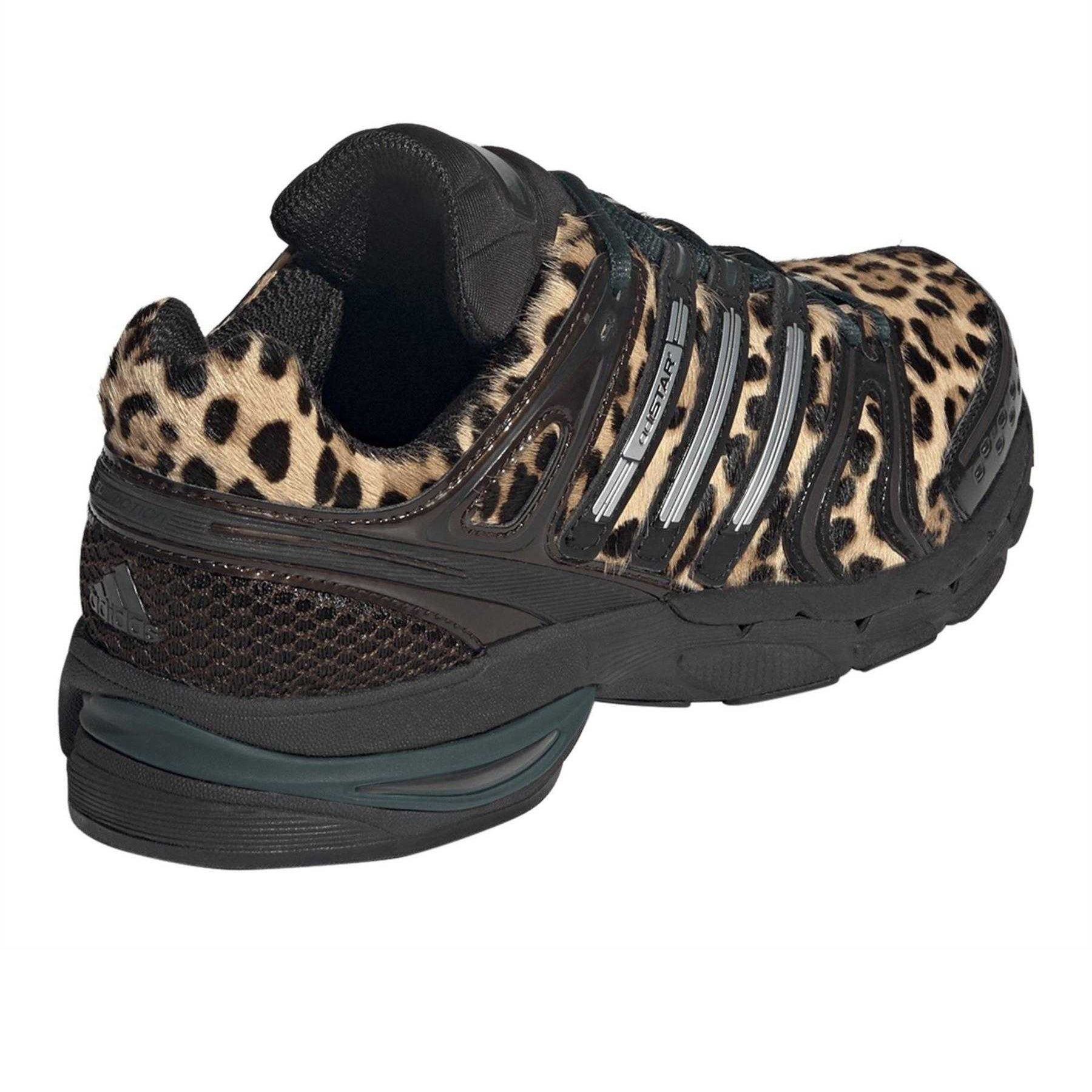 Ivy-Black - Back - Adidas Womens-Ladies Adistar Control 5 Leopard Print Shoes