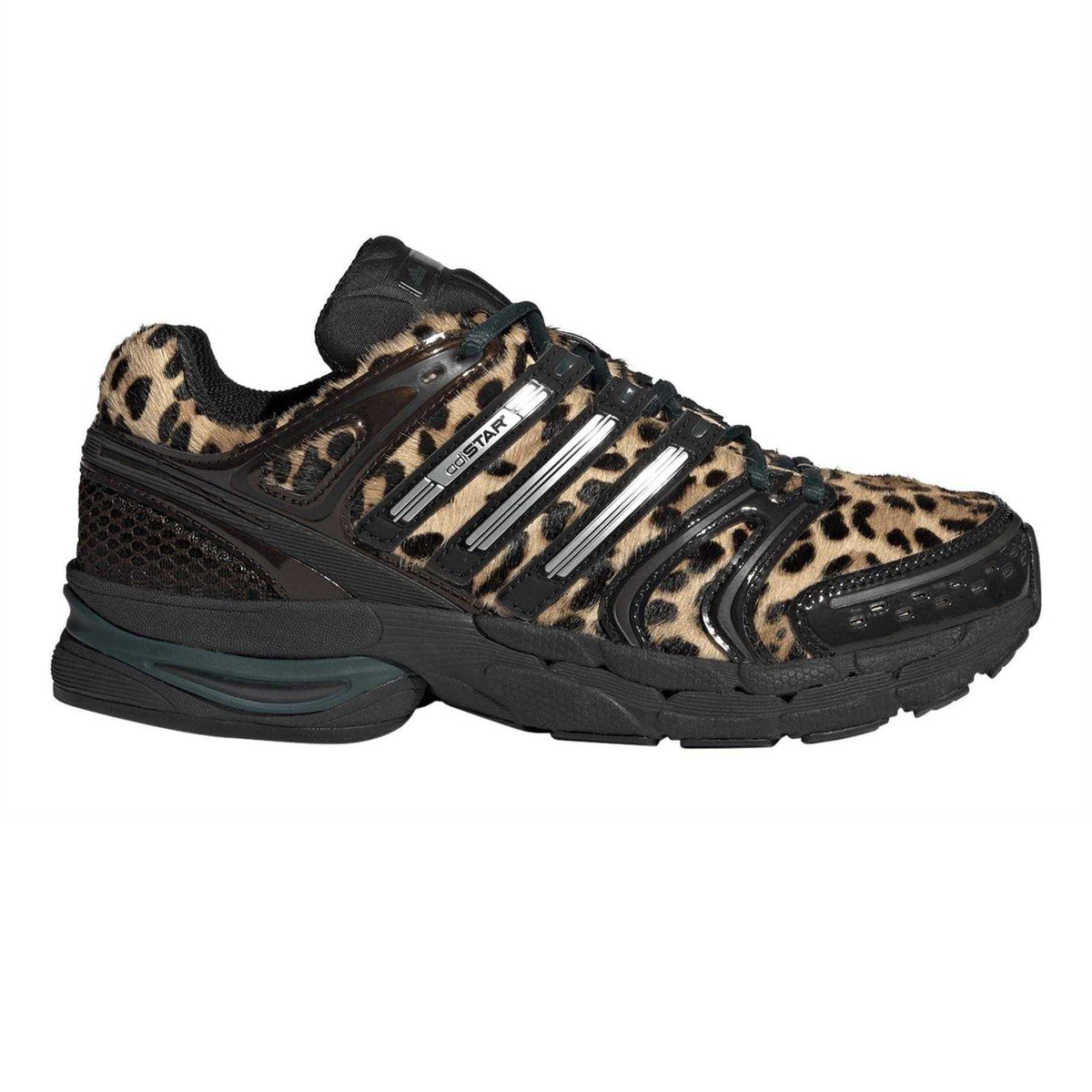 Ivy-Black - Front - Adidas Womens-Ladies Adistar Control 5 Leopard Print Shoes