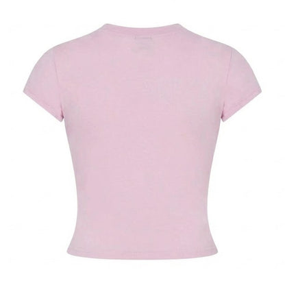 Baby Pink - Back - Skims Womens-Ladies Heart Jersey T-Shirt