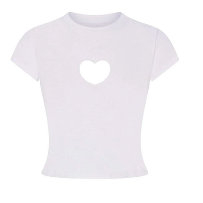 Snow - Front - Skims Womens-Ladies Heart Jersey T-Shirt