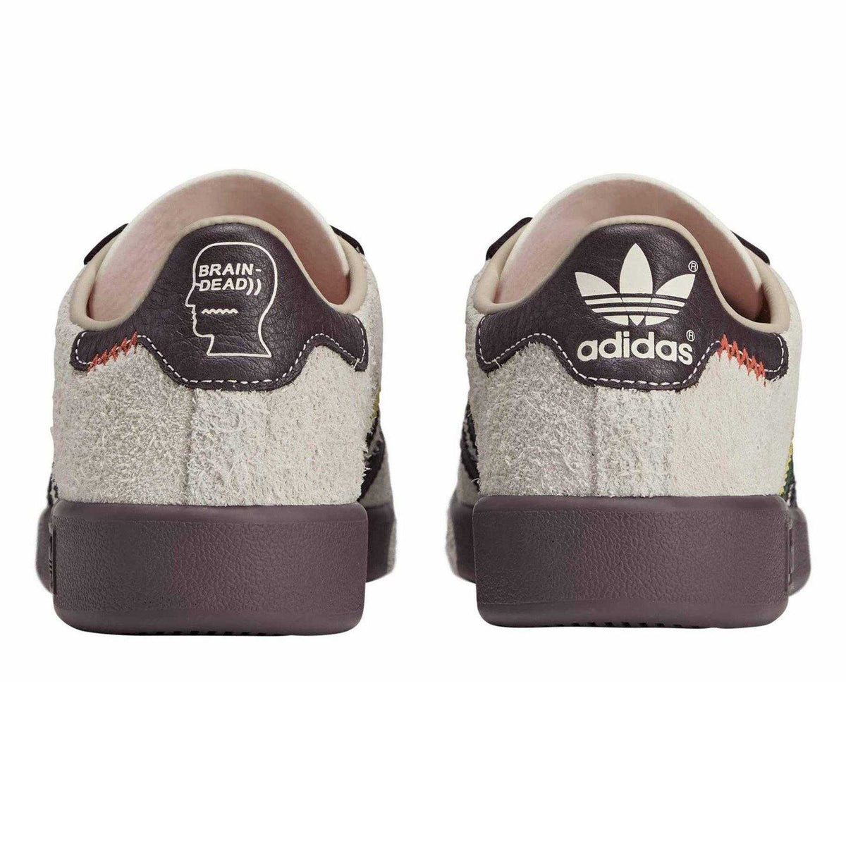 Cream-White - Back - Adidas Unisex Adult Forest Hills Brain Dead Suede Flat Trainers