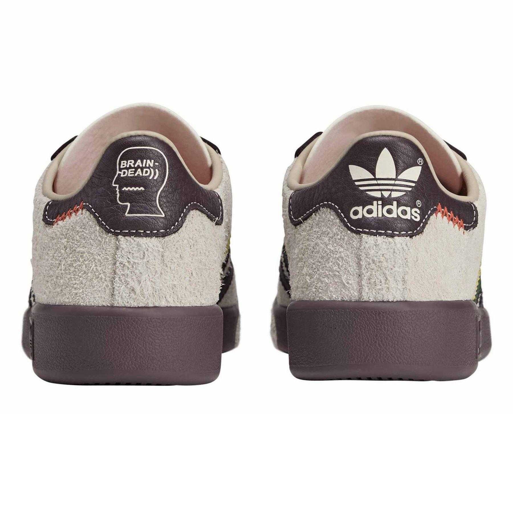Cream-White - Back - Adidas Unisex Adult Forest Hills Brain Dead Suede Flat Trainers