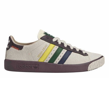 Cream-White - Front - Adidas Unisex Adult Forest Hills Brain Dead Suede Flat Trainers