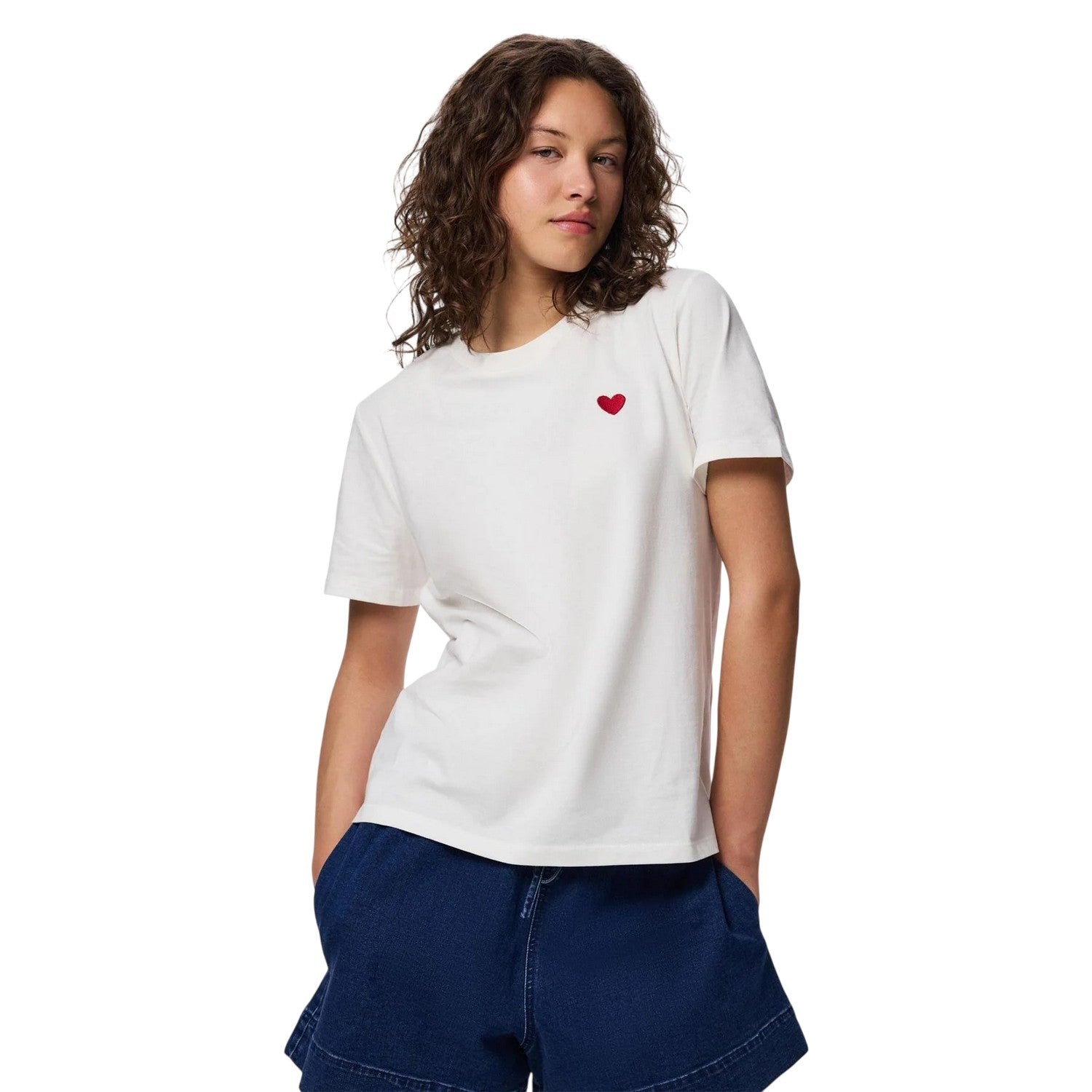 Cloud Dancer - Lifestyle - Pieces Womens-Ladies Mila Heart Short-Sleeved T-Shirt