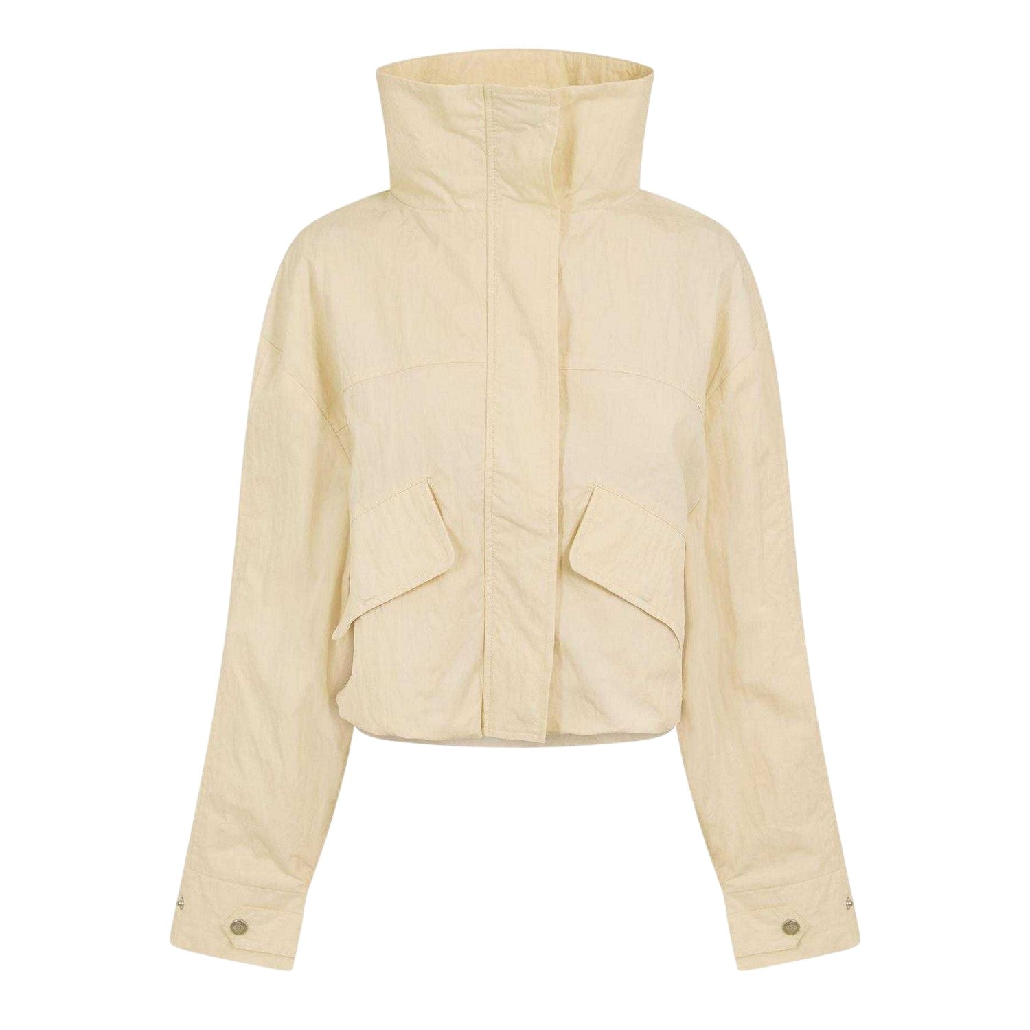 Ecru - Front - Couture Club Womens-Ladies Funnel Neck Soft Shell Jacket