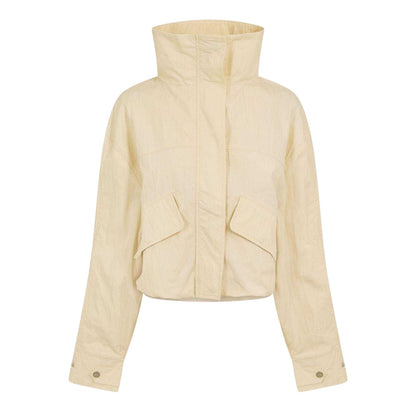 Ecru - Front - Couture Club Womens-Ladies Funnel Neck Soft Shell Jacket