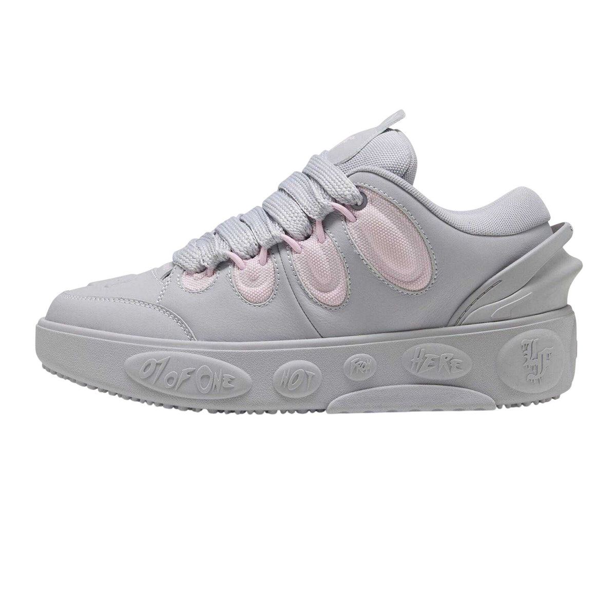 Silver - Side - Puma Unisex Adult Embossed Trainers
