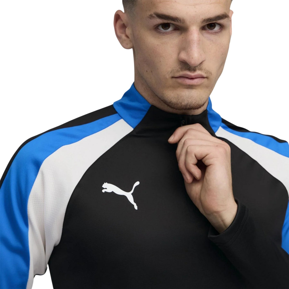 Black - Side - Puma Mens Individualliga Quarter Zip Drill Top