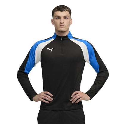 Black - Pack Shot - Puma Mens Individualliga Quarter Zip Drill Top