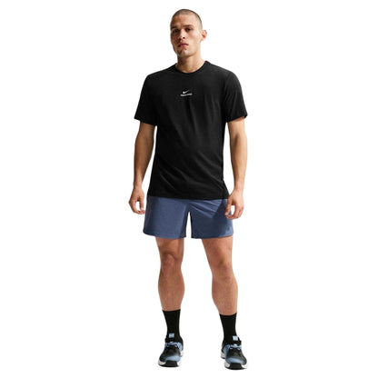 Black-White - Front - Nike Mens Performance Athletic T-Shirt
