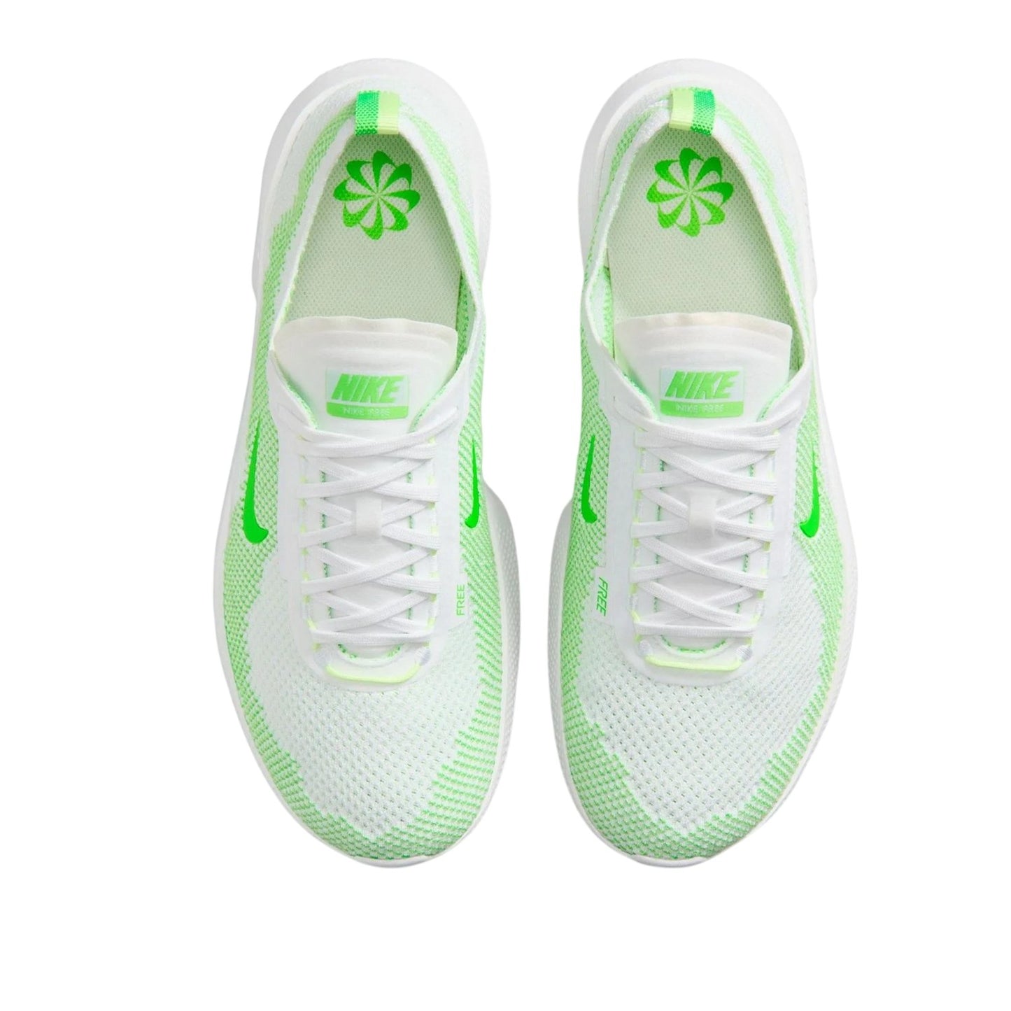 White-Green - Pack Shot - Nike Mens Free 2025 Trainers