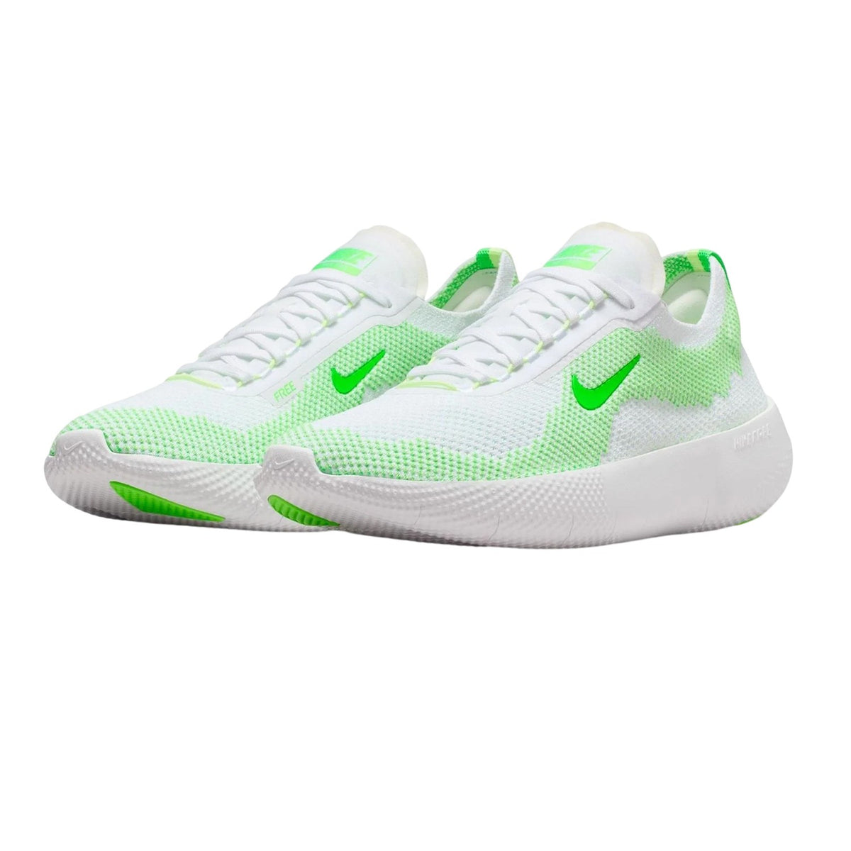 White-Green - Close up - Nike Mens Free 2025 Trainers