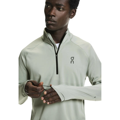 Tin - Side - On Unisex Adult Climate Zip Neck Tailored Long-Sleeved Track Top