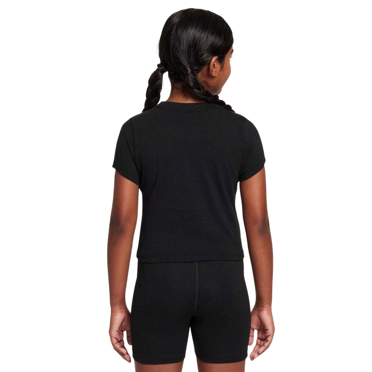 Black - Back - Nike Girls Cropped T-Shirt