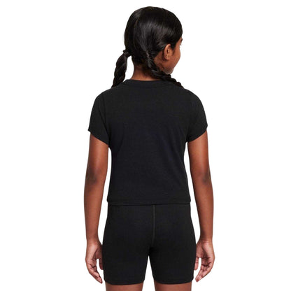 Black - Back - Nike Girls Cropped T-Shirt