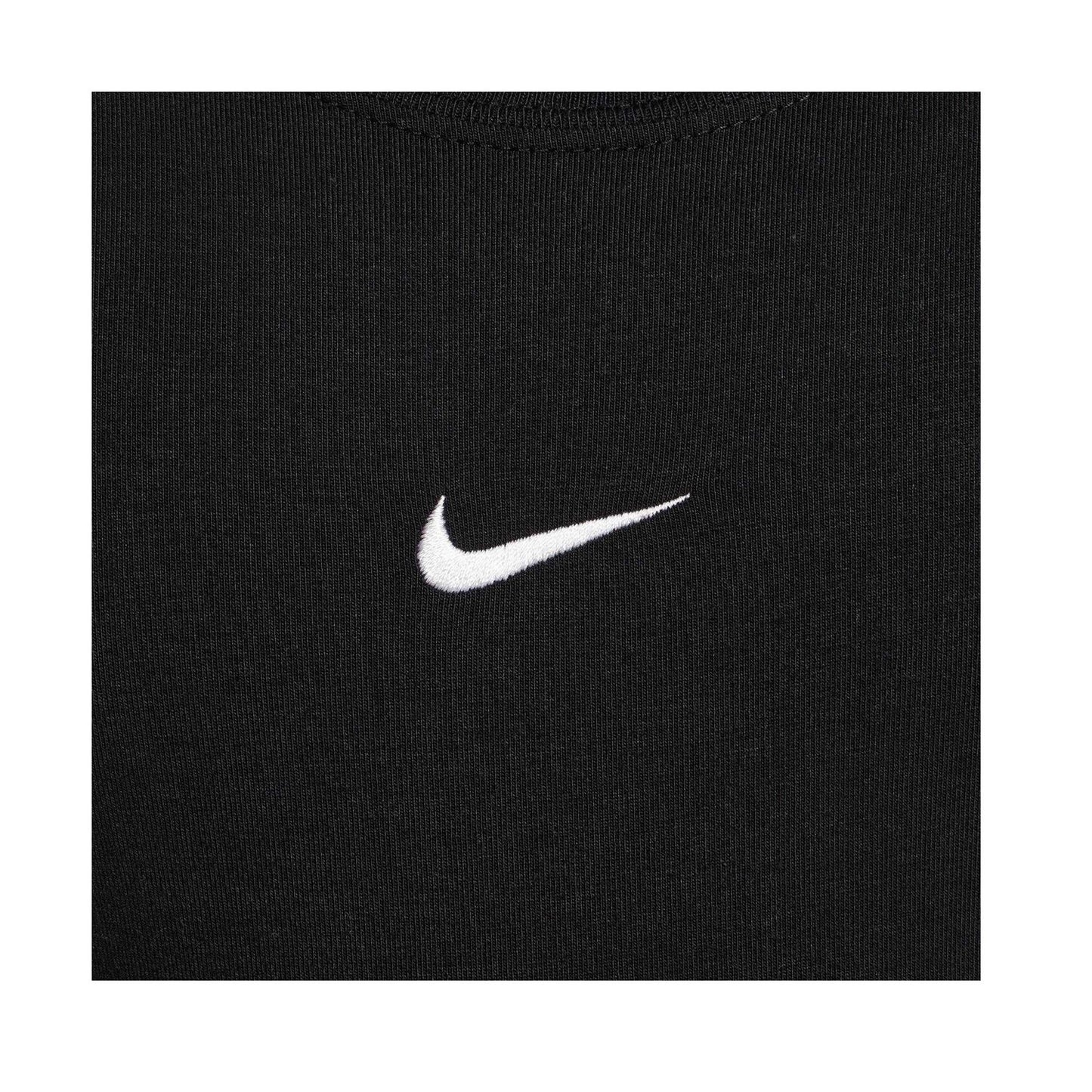 Black - Side - Nike Girls Cropped T-Shirt