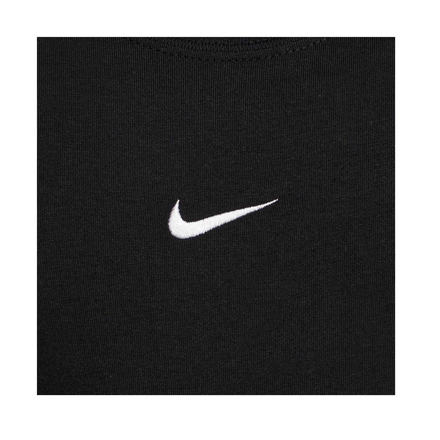 Black - Side - Nike Girls Cropped T-Shirt