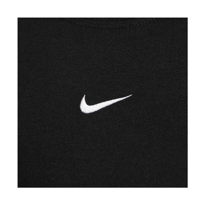 Black - Side - Nike Girls Cropped T-Shirt