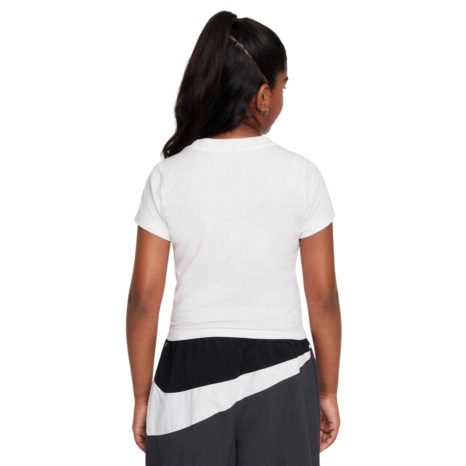 White - Back - Nike Girls Cropped T-Shirt