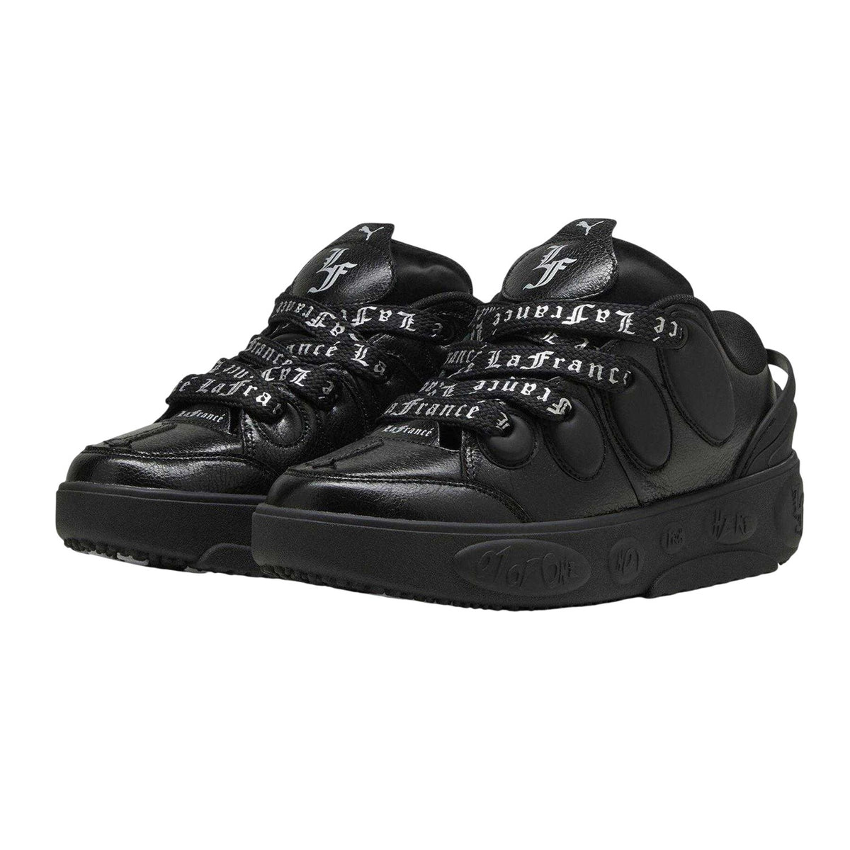 Puma Black - Pack Shot - Puma Mens La France Chrome Trainers