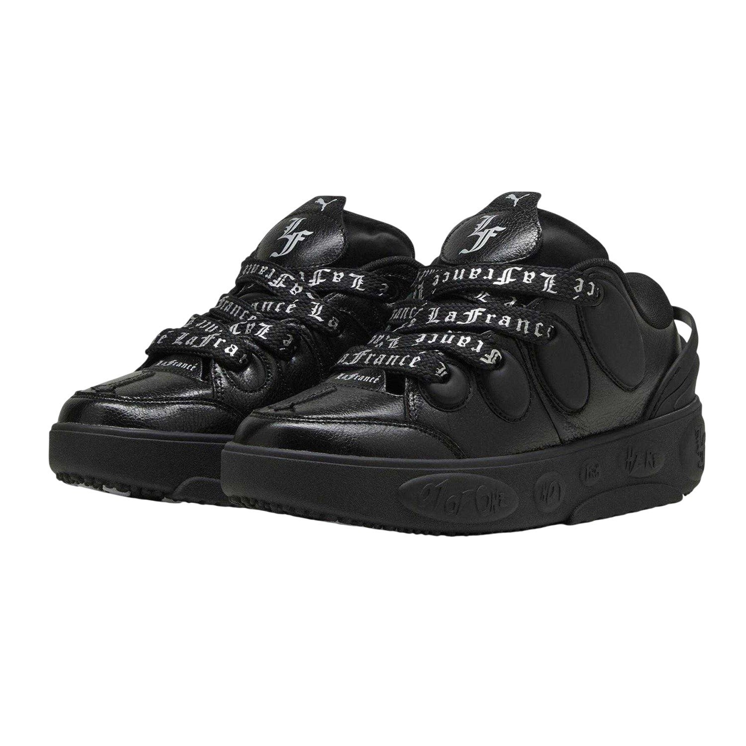 Puma Black - Pack Shot - Puma Mens La France Chrome Trainers
