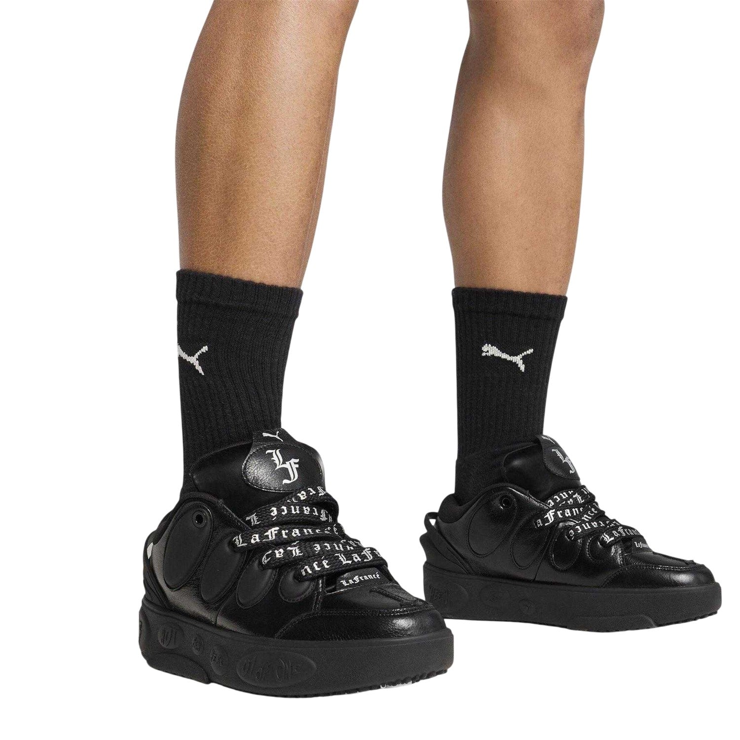 Puma Black - Close up - Puma Mens La France Chrome Trainers