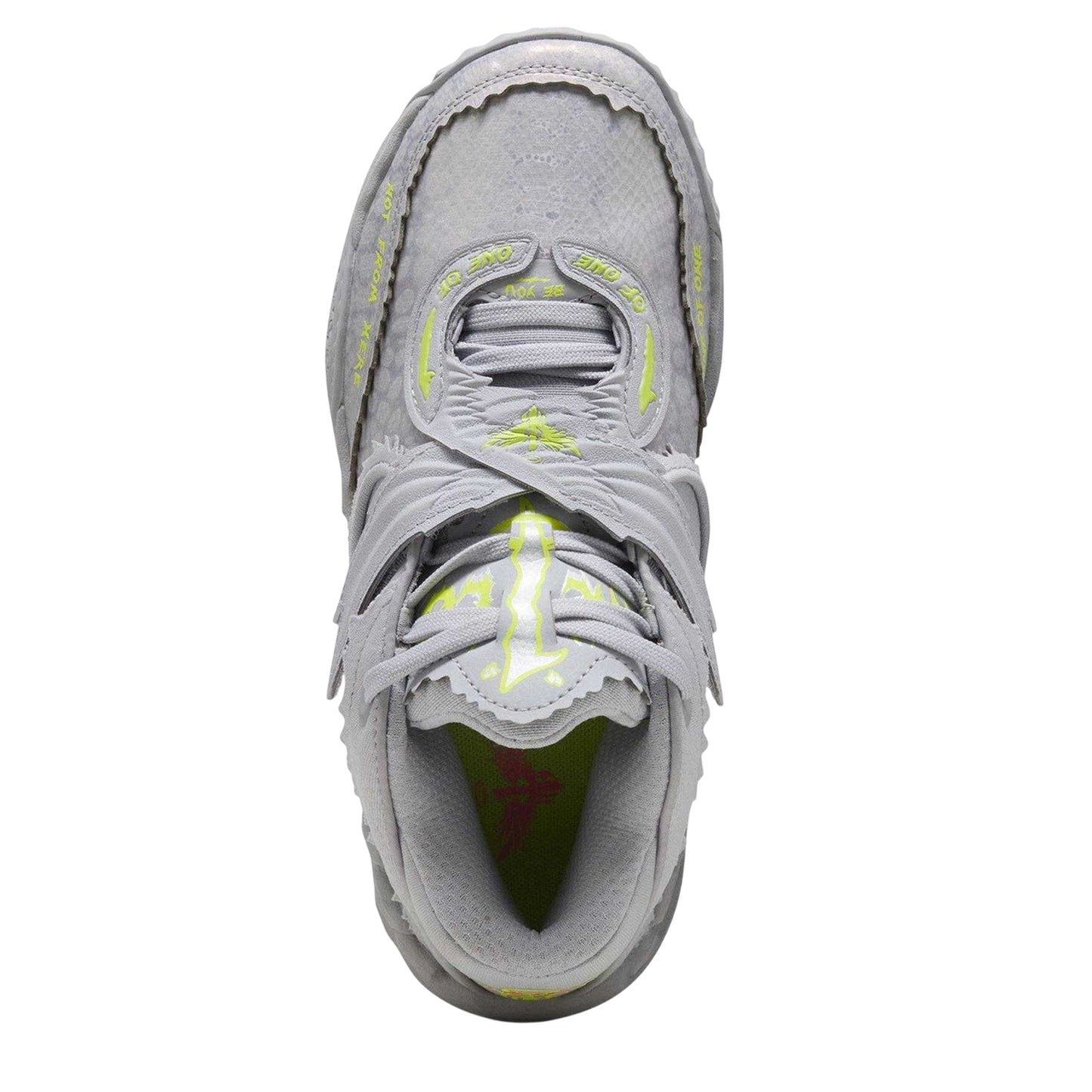 Silver-Vibrant Yellow - Side - Puma Childrens-Kids Metallic Basketball Shoes