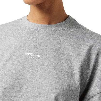 Grey - Side - WRSTBHVR Womens-Ladies Worst B Teela Layered Crop Top