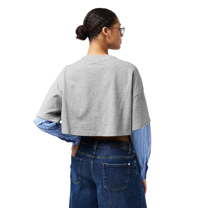 Grey - Pack Shot - WRSTBHVR Womens-Ladies Worst B Teela Layered Crop Top