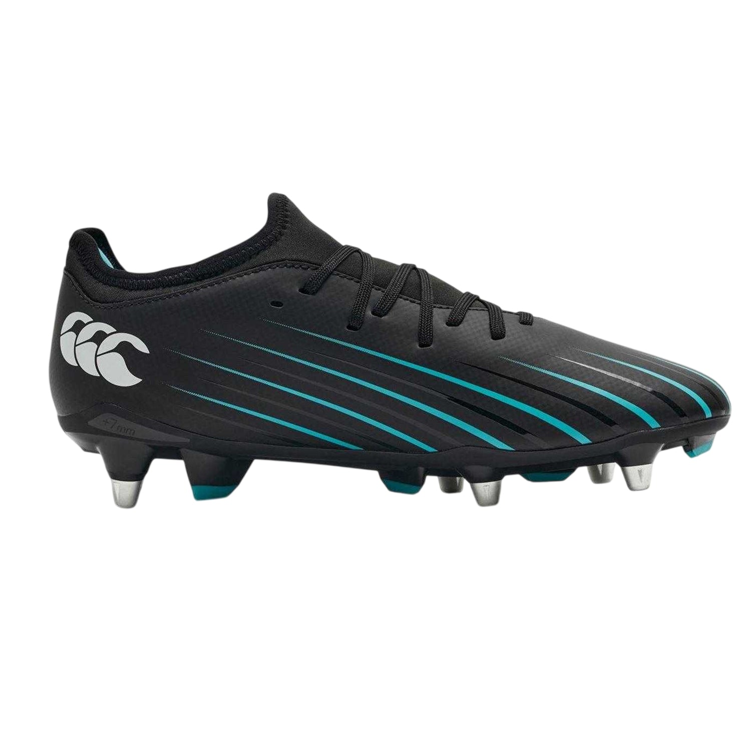 Jet Black - Front - Canterbury Mens Speed Falcon Elite Snug Fit Rugby Boots