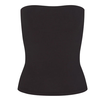 Black - Front - Skims Womens-Ladies Bandeau Tube Top