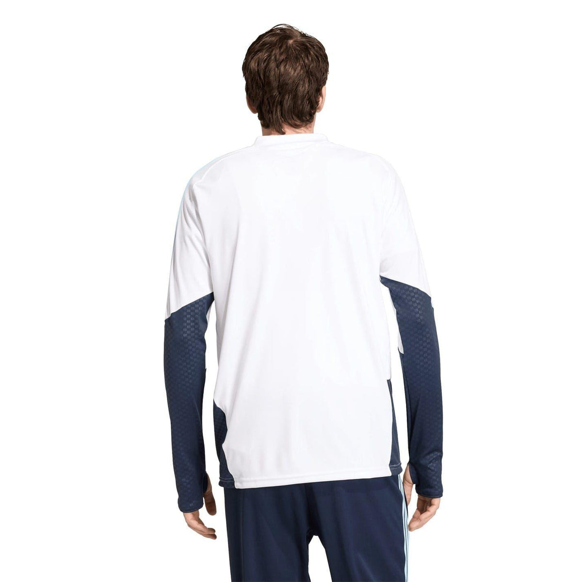 White-Blue - Back - Adidas Mens Tiro 26 Argentina Slim Top