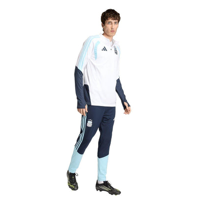 White-Blue - Pack Shot - Adidas Mens Tiro 26 Argentina Slim Top