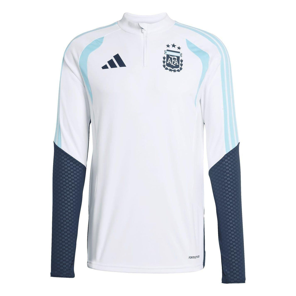 White-Blue - Front - Adidas Mens Tiro 26 Argentina Slim Top