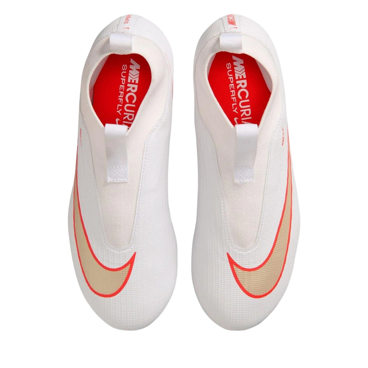 White-Red - Pack Shot - Nike Childrens-Kids Mercurial Superfly 11 Academy Artificial Ground Football Boots