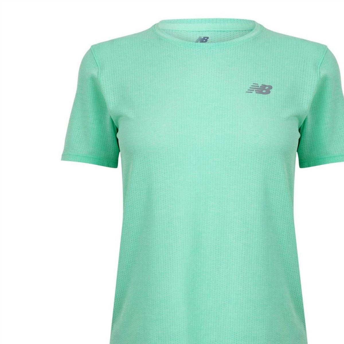 Mint Green - Side - New Balance Womens-Ladies Performance Short-Sleeved Running T-Shirt