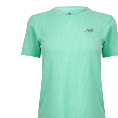 Mint Green - Side - New Balance Womens-Ladies Performance Short-Sleeved Running T-Shirt