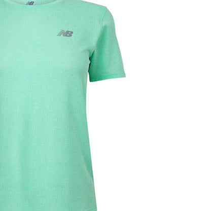 Mint Green - Lifestyle - New Balance Womens-Ladies Performance Short-Sleeved Running T-Shirt