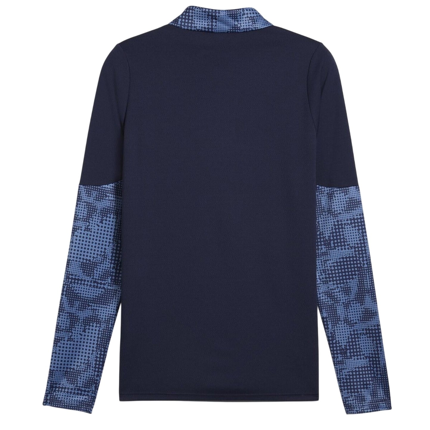 Navy-Silver - Back - Puma Womens-Ladies Teamcup Long-Sleeved Top