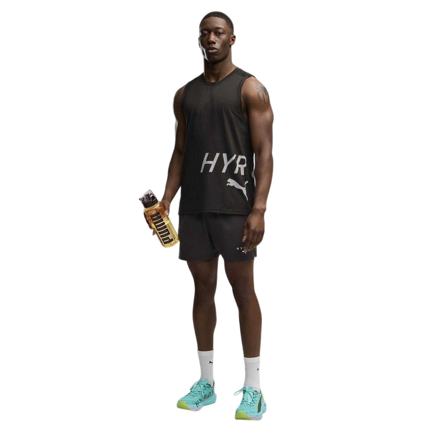 Black - Pack Shot - Puma Mens Hyrox Performance Tank Top