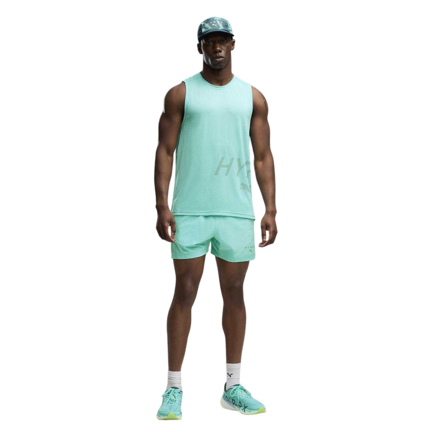 Mint - Pack Shot - Puma Mens Hyrox Performance Tank Top