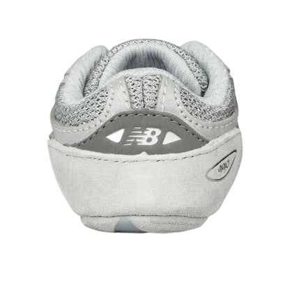 Grey - Back - New Balance Childrens-Kids 990 Suede Soft Structure Trainers