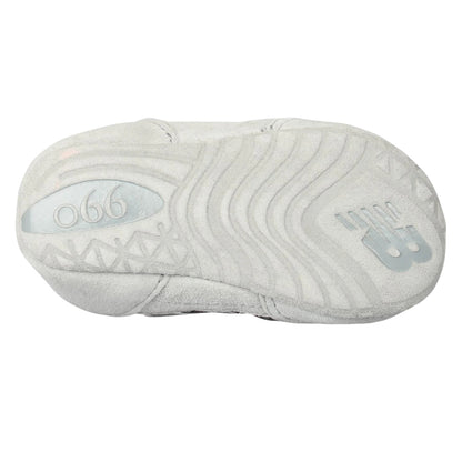 Grey - Side - New Balance Childrens-Kids 990 Suede Soft Structure Trainers