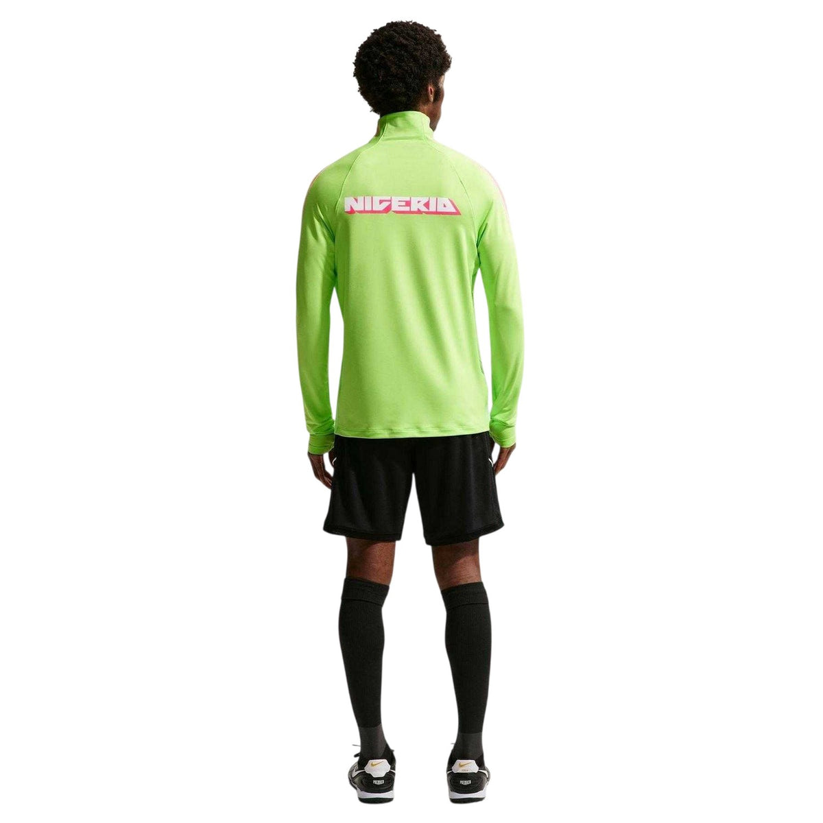 Green-White - Back - Nike Mens Nigeria FC Slim Long-Sleeved Drill Top