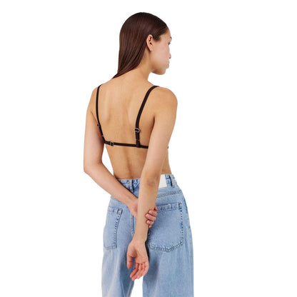 Brown - Back - Represent Womens-Ladies Represent Control Strappy Moisture Wicking Crop Top