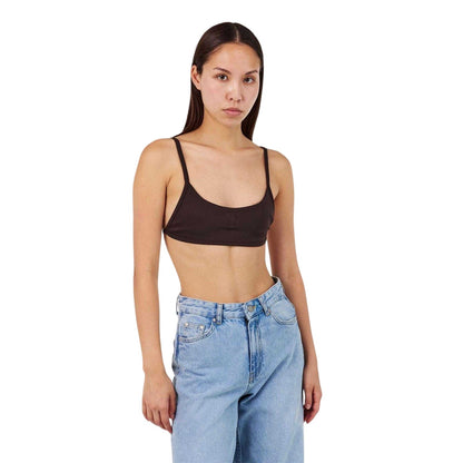 Brown - Lifestyle - Represent Womens-Ladies Represent Control Strappy Moisture Wicking Crop Top