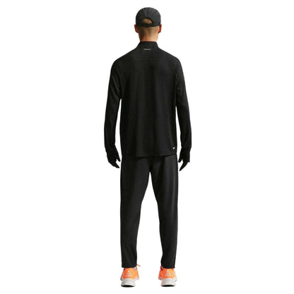 Black-White - Back - Nike Mens Trail Long-Sleeved Running Top