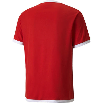 Red-White - Back - Puma Mens TeamLIGA Football Jersey